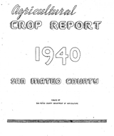 1940 Crop Report cover